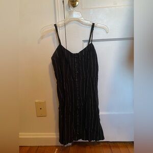 Forever 21 Black and White Striped Mini Dress